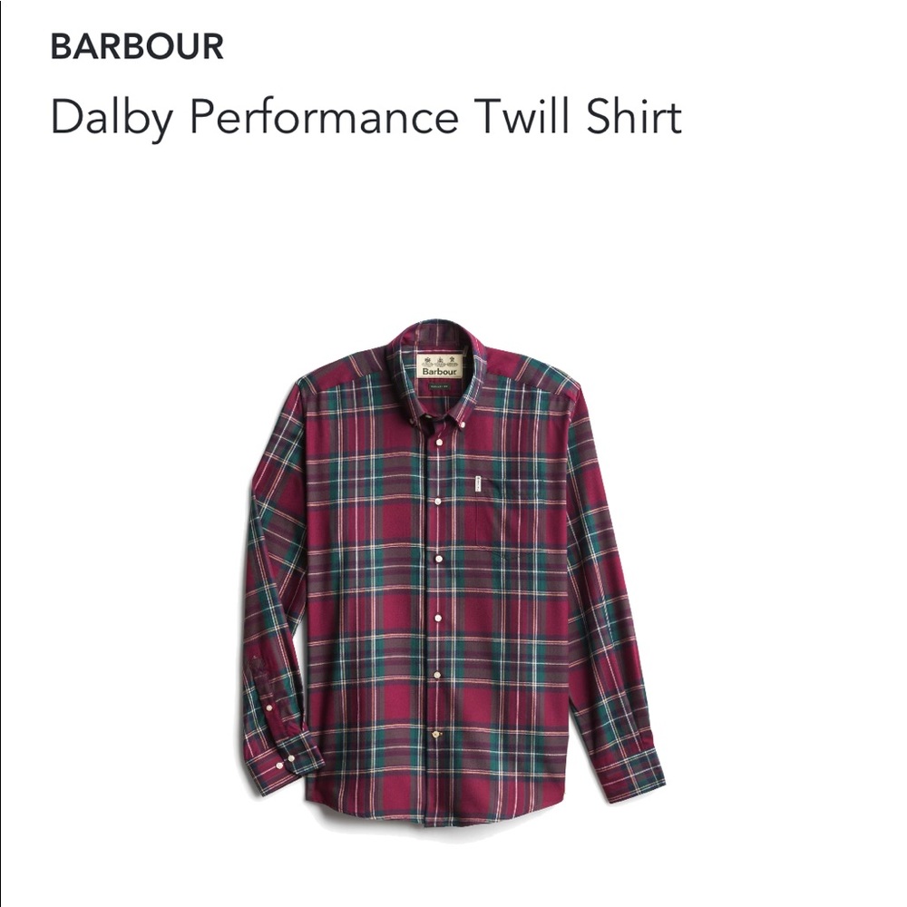 Men’s XL Barbour Darby Twill Shirt